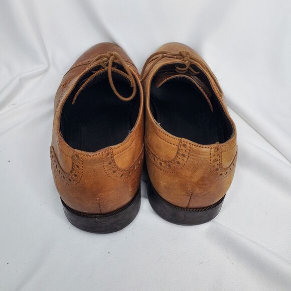 Cole Haan C23791 Men's Size 12W Jefferson Grand Cap Brown Shoes - Picture 4 of 11